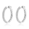 14K White Gold Diamond Hoop Earrings 1.75ct 2 14K White Gold Diamond Hoop Earrings 1.75ct -Outlet Radiant Bijou Store 14k gold diamond hoop earrings 175ct p 40964 wh