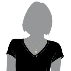 14K Yellow Gold Diamond Key Necklace 0.5ct 11 14K Yellow Gold Diamond Key Necklace 0.5ct -Outlet Radiant Bijou Store 14k gold diamond key necklace 095ct p 7100 bodye