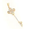 14K Yellow Gold Diamond Key Necklace 0.5ct -Outlet Radiant Bijou Store 14k gold diamond key necklace 095ct p 7100 ye
