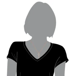 14K Rose Gold Diamond Key Pendant 0.42ct -Outlet Radiant Bijou Store 14k gold diamond key pendant 042ct p 35150 bodro