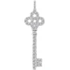 14K White Gold Diamond Key Pendant 0.79ct -Outlet Radiant Bijou Store 14k gold diamond key pendant 079ct p 35171 white 20220426