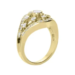 14K White Gold Diamond Right Hand Ring 0.66ct -Outlet Radiant Bijou Store 14k gold diamond right hand ring 066ct p 29723 back yellow