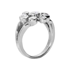 14K White Gold Diamond Right Hand Ring 0.69ct -Outlet Radiant Bijou Store 14k gold diamond right hand ring 069ct p 29732 back white