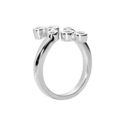 14K White Gold Diamond Right Hand Women's Ring 0.4ct -Outlet Radiant Bijou Store 14k gold diamond right hand womens ring 030ct p 29760 back white