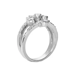 14K White Gold Diamond Right Hand Women's Ring 0.66ct -Outlet Radiant Bijou Store 14k gold diamond right hand womens ring 066ct p 29796 back white