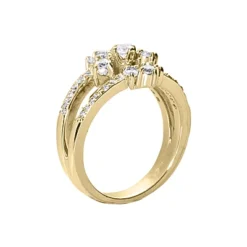 14K White Gold Diamond Right Hand Women's Ring 0.66ct -Outlet Radiant Bijou Store 14k gold diamond right hand womens ring 066ct p 29796 back yellow