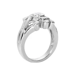 14K White Gold Diamond Right Hand Women's Ring 0.70ct -Outlet Radiant Bijou Store 14k gold diamond right hand womens ring 070ct p 29726 back white
