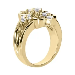 14K White Gold Diamond Right Hand Women's Ring 0.73ct -Outlet Radiant Bijou Store 14k gold diamond right hand womens ring 073ct p 29783 back yellow