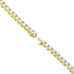 14K Yellow Gold Women's Diamond Tennis Bracelet Round Diamonds 9.72ct 12 14K Yellow Gold Women's Diamond Tennis Bracelet Round Diamonds 9.72ct -Outlet Radiant Bijou Store 14k gold diamond tennis bracelet round diamonds 972ct p 255 backye
