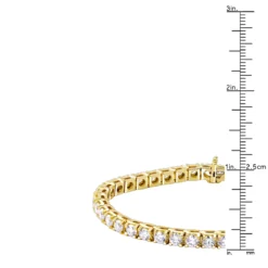 14K Yellow Gold Women's Diamond Tennis Bracelet Round Diamonds 9.72ct 14 14K Yellow Gold Women's Diamond Tennis Bracelet Round Diamonds 9.72ct -Outlet Radiant Bijou Store 14k gold diamond tennis bracelet round diamonds 972ct p 255 rulerye