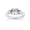 14K White Gold Diamonds Three Stone Engagement Ring 0.80ctw -Outlet Radiant Bijou Store 14k gold diamond three stone engagement ring 080ct p 24798 white 20220426