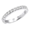 Thin 14K White Gold Diamond Unique Engagement Band 0.27ct 2.60mm -Outlet Radiant Bijou Store 14k gold diamond unique engagement band 027ct p 23478 wh