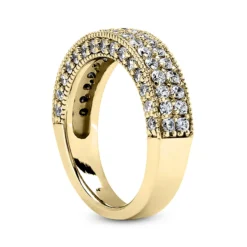 14K White Gold Diamond Unique Engagement Band 1.05ct -Outlet Radiant Bijou Store 14k gold diamond unique engagement band 105ct p 24208 back yellow 20220426