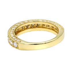 Luxurman Women's 14K Yellow Gold Diamond Unique Engagement Band 1.4ct -Outlet Radiant Bijou Store 14k gold diamond unique engagement band 124ct p 23798 backye