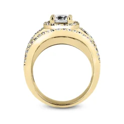 14K White Gold Diamond Unique Engagement Ring 1.17ct 12.6mm -Outlet Radiant Bijou Store 14k gold diamond unique engagement ring 117ct p 24016 additional yellow