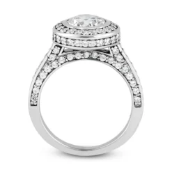 14K White Gold Diamond Unique Engagement Ring 1.44ct 2.2mm -Outlet Radiant Bijou Store 14k gold diamond unique engagement ring 144ct p 23736 additional white