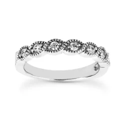 14K White Gold Diamond Unique Engagement Ring Set 0.76ct -Outlet Radiant Bijou Store 14k gold diamond unique engagement ring set 076ct p 24197 additional white 2