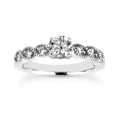 14K White Gold Diamond Unique Engagement Ring Set 0.76ct -Outlet Radiant Bijou Store 14k gold diamond unique engagement ring set 076ct p 24197 back white 20220426