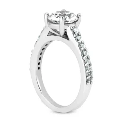 14K White Gold Diamond Unique Engagement Ring Set 1.04ct -Outlet Radiant Bijou Store 14k gold diamond unique engagement ring set 104ct p 23496 additional white