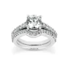 14K White Gold Diamond Unique Engagement Ring Set 1.04ct -Outlet Radiant Bijou Store 14k gold diamond unique engagement ring set 104ct p 23496 white 20220426