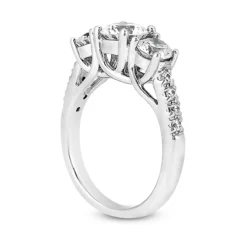 14K White Gold Diamond Unique Engagement Ring Set 1.48ct -Outlet Radiant Bijou Store 14k gold diamond unique engagement ring set 148ct p 25091 additional white