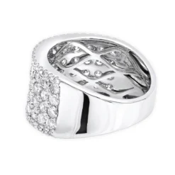 14K White Gold Diamond Wedding Band Or Cocktail Ring For Women 3ct By Luxurman -Outlet Radiant Bijou Store 14k gold diamond wedding band or cocktail ring for women 3ct by luxurman backwh