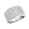 14K White Gold Diamond Wedding Band Or Cocktail Ring For Women 3ct By Luxurman 2 14K White Gold Diamond Wedding Band Or Cocktail Ring For Women 3ct By Luxurman -Outlet Radiant Bijou Store 14k gold diamond wedding band or cocktail ring for women 3ct by luxurman mainwh