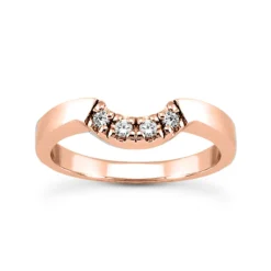 Thin 14K White Gold Engagement Diamond Ring Band 0.06ct -Outlet Radiant Bijou Store 14k gold engagement diamond ring band 006ct p 23093 rose 20220426