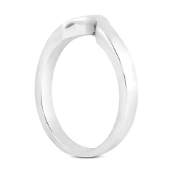 2.5mm Thin 14K White Gold Engagement Ring Band -Outlet Radiant Bijou Store 14k gold engagement ring band p 23098 back white 20220426