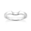 2.5mm Thin 14K White Gold Engagement Ring Band
