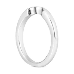 Thin 14K White Gold Engagement Ring Band 2.4mm -Outlet Radiant Bijou Store 14k gold engagement ring band p 23320 back white 20220426