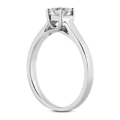 14K White Gold Engagement Ring Mounting 2.44mm 11 14K White Gold Engagement Ring Mounting 2.44mm -Outlet Radiant Bijou Store 14k gold engagement ring mounting p 23228 back white 20220426