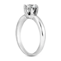 14K White Gold Engagement Ring Mounting 2.70mm -Outlet Radiant Bijou Store 14k gold engagement ring mounting p 24969 back white 20220426