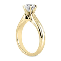 14K White Gold Engagement Ring Setting 2mm -Outlet Radiant Bijou Store 14k gold engagement ring setting p 25044 back yellow 20220426