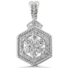 14K White Gold Flower Diamond Pendant 0.99ct -Outlet Radiant Bijou Store 14k gold flower diamond pendant 099ct p 27304 white 20220426