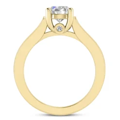 14K White Gold Four-Prong Solitaire Engagement Ring 0.53ct -Outlet Radiant Bijou Store 14k gold four prong solitaire engagement ring 053ct p 24981 additional yellow