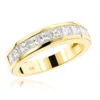 14K Yellow Gold G/VS Princess Cut Diamond Wedding Band 1.75ct -Outlet Radiant Bijou Store 14k gold gvs princess cut diamond wedding band 175ct mainye