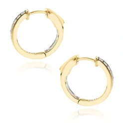 14K Yellow Gold Inside Out Channel Set Diamond Hoop Earrings 1.45ct 11 14K Yellow Gold Inside Out Channel Set Diamond Hoop Earrings 1.45ct -Outlet Radiant Bijou Store 14k gold inside out channel set diamond hoop earrings 145ct backye