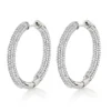 14K White Gold Inside Out Diamond Hoop Earrings 2 Carats 2 14K White Gold Inside Out Diamond Hoop Earrings 2 Carats -Outlet Radiant Bijou Store 14k gold inside out diamond hoop earrings 263ct p 6143 wh