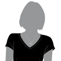 14K White Gold Journey Diamond Pendant Circle 1ct 10 Year Anniversary Present -Outlet Radiant Bijou Store 14k gold journey diamond pendant circle 096ct p 6979 bodwh