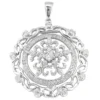 14K White Gold Ladies Circle Diamond Necklace 1.12ct -Outlet Radiant Bijou Store 14k gold ladies circle diamond necklace 112ct p 28191 white 20220426