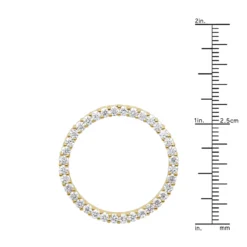 14K Yellow Gold Ladies Circle Diamond Pendant 1.80ct -Outlet Radiant Bijou Store 14k gold ladies circle diamond pendant 180ct p 28226 rulerye