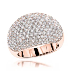 14K White Gold Ladies Designer Pave Diamond Ring 3.5ct -Outlet Radiant Bijou Store 14k gold ladies designer pave diamond ring 395ct ro