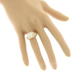 14K Yellow Gold Ladies Diamond Engagement Ring 2ct -Outlet Radiant Bijou Store 14k gold ladies diamond engagement ring 2ct bodye