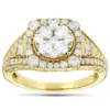14K Yellow Gold Ladies Diamond Engagement Ring 2ct -Outlet Radiant Bijou Store 14k gold ladies diamond engagement ring 2ct ye
