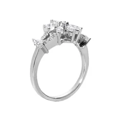 14K White Gold Ladies Diamond Ring 0.91ct -Outlet Radiant Bijou Store 14k gold ladies diamond ring 091ct p 29591 back white