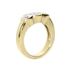 Thin 14K White Gold Ladies Diamond Ring 1.30ct -Outlet Radiant Bijou Store 14k gold ladies diamond ring 130ct p 29140 back yellow