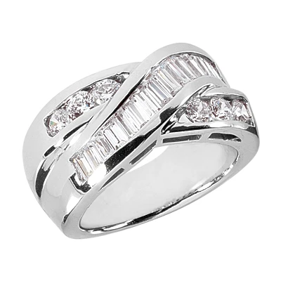 14K White Gold Ladies Diamond Ring 1.43ct 3 14K White Gold Ladies Diamond Ring 1.43ct