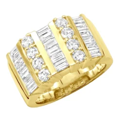 14K Yellow Gold Ladies Diamond Ring 2.60ct