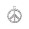 14K White Gold Ladies Peace Diamond Necklace 0.48ct -Outlet Radiant Bijou Store 14k gold ladies peace diamond necklace 048ct p 28193 white 20220426